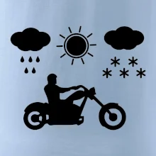 Motorkář za každého počasí - chopper