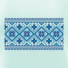 Ukrajinský vzor - modrý