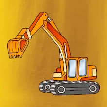 Bagr bez nápisu oranžový