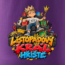 Listopadový král dětského hřiště na trůnu