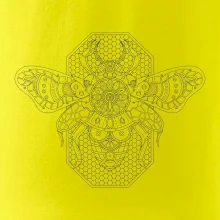 Steampunk včela černobílá