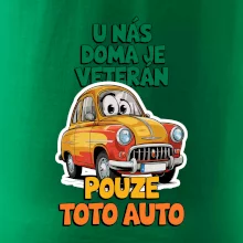 U nás doma je veterán pouze toto auto barevný nápis
