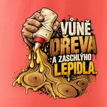 Vůně dřeva a zaschlýho lepidla - kapající lepidlo a letokruhy