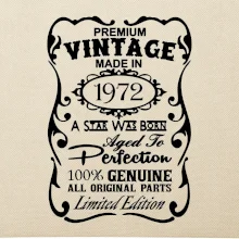 Vintage Etiketa - 1972