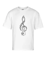 Houslový klíč z not