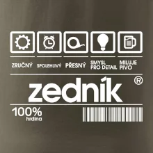 Čárový kód zedník