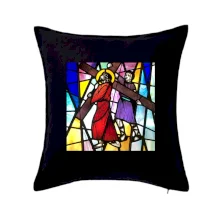 Vitráž - Ježíš a kříž