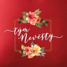 Tým nevěsty čtverec oranžový