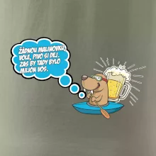 Žádnou malinovku, ale pivo