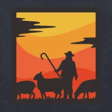 Pastevec ovcí - čtverec