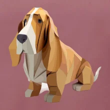 Baset slepený z papíru