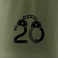 Narozeninové tričko pro policajta - pouta 20