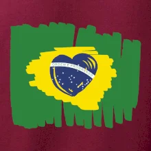 Brazílie vlajka srdce