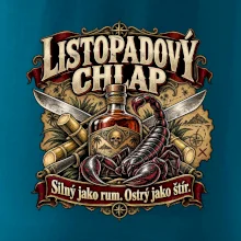 Listopadový chlap rum a ostrý štír