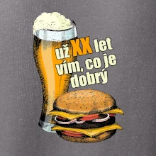 Pivo a burger vím co je dobrý