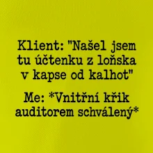 Klient a vnitřní auditorský křik