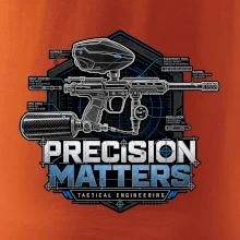 Technický nákres precision matters paintball