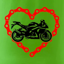 Moto srdce řetěz - supersport