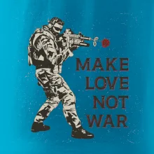 Růže ve zbrani, make love not war