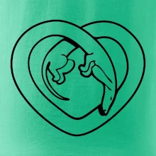 Jezevčík srdce - obrys