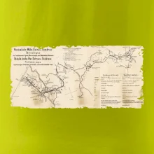 Mapa Báňské dráhy z Moravské Ostravy do Doubravy