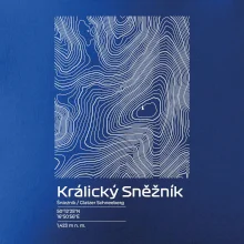 Králický Sněžník - vrstevnice v obdélníku