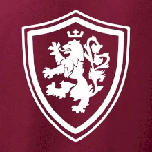 Český lev erb na prsu a na zádech