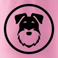 Knírač v kolečku na prsu