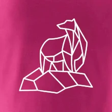 Geometrie lední medvěd na ledu