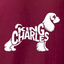 Kavalír king Charles španěl nápis v těle