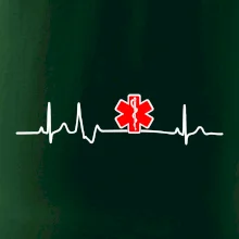 EKG rescue červená hvězda EKG rescue červená hvězda