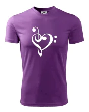 Houslový klíč srdce