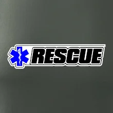 Záchranář rescue kříž modrý