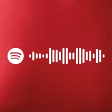 Spotify kód na prsu