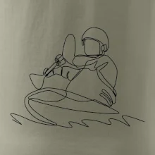 Kajak na vodě jedním tahem