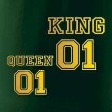 King - Queen - 01 dres - zlatý potisk