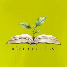 Růst chce čas rostlina v knize