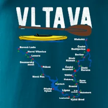 Mapa řeky Vltavy
