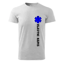 Hvězda života - vlastní nápis vpředu a vzadu