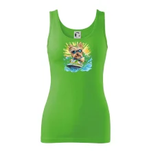 Yorkšírský teriér na vodním skútru