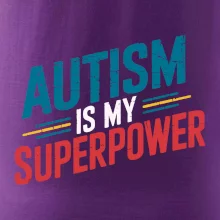 Šikmý nápis Autism is my superpower