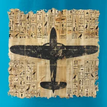 Egyptské hieroglyfy letadlo