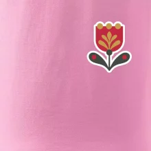 Folklor na prsu tulipán