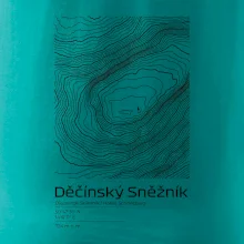 Děčínský Sněžník - vrstevnice v obdélníku