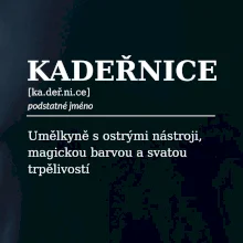Kadeřnice umělkyně s ostrými nástroji