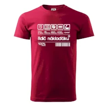 Čárový kód řidič náklaďáku Čárový kód řidič náklaďáku