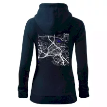 Praha - 14100 mapa s vodními toky