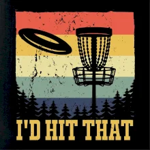 Disc golf player retro vintage Disc golf player retro vintage