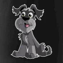 Knírač kreslený sedící