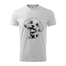 Černobílá karikatura Bišonek